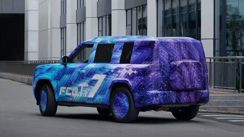 BYD Ti7 kamuflyajlı rəsmi fotolarını təqdim etdi
